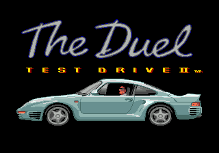 Test Drive II - The Duel Title Screen